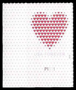 PCBstamps  US #5431 {55c}Love, Made of Hearts, MNH, (16)