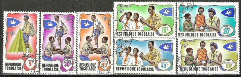 TOGO 1968 SCOUTING on Stamps WYSIWYG Lot (TA2161645)