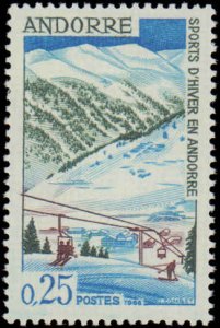 Andorra French Administration #169-170, Complete Set(2), 1966, Space, Never H...