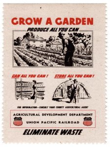 (I.B) US War Cinderella : Propaganda Label (Grow a Garden)
