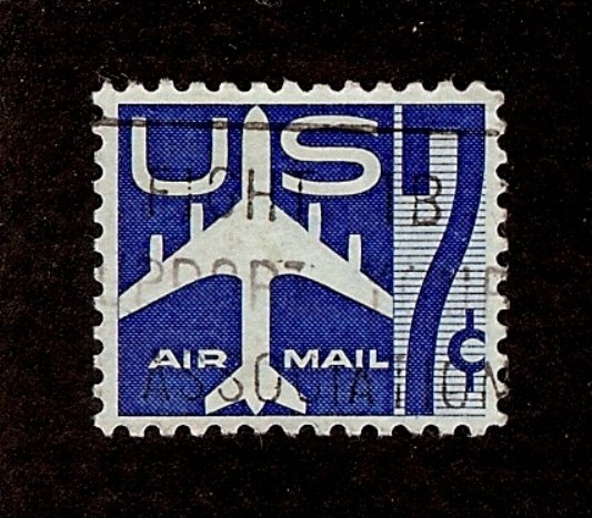 US Scott C51 7c Air Mail Jet Airliner Outline UNUSED NG F/VF NH P10.5x11 1958