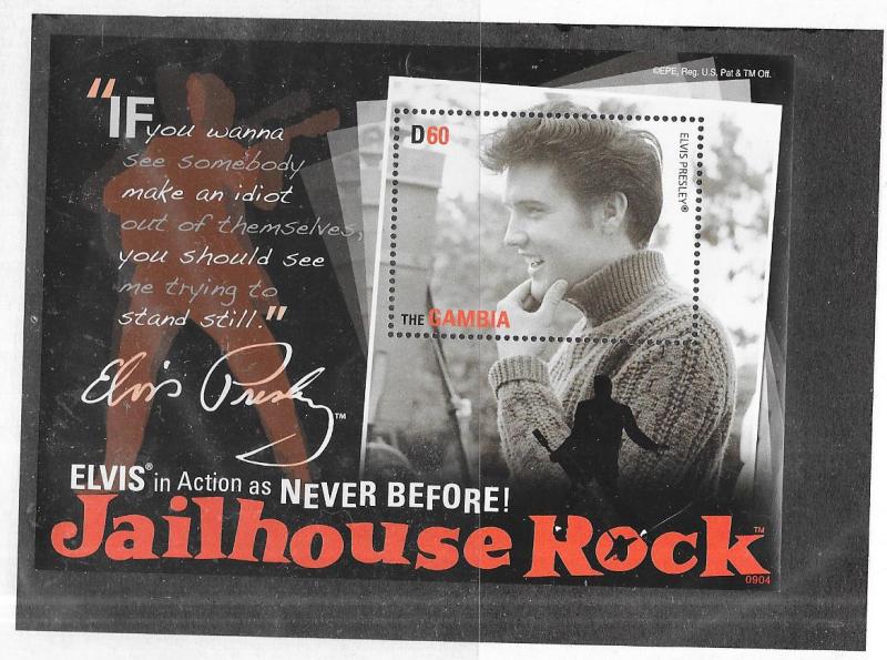 Gambia #3187 60d   Jail house Rock-Elvis (MNH) CV $6.00