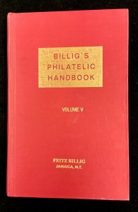 Billig’s Handbook Vol V US Cancels, Aerophilately Airmails, Cross Index