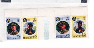 Montserrat #966-969 MNH - Stamp Gutter Pairs