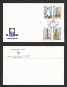 SE)2000 URUGUAY, LIGHTHOUSES, FLORES ISLAND LIGHTHOUSES, PUNTO DEL ESTE LIGHTHOU