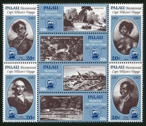 Palau 33-40a Block,MNH.Michel 29-36 Scott 33-40 