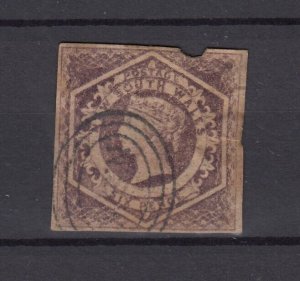 New South Wales QV 1854 6d Brown SG89 BP9476