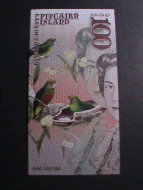 ​PITCAIRN ISLANDS 2019-COLLECTIBLE UNCIRCULATED POLYMAR LOVELY NOTE VERY FINE