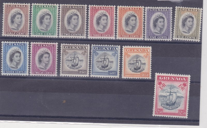 GRENADA  #171-182 VFNH  complete set SHIPS seal