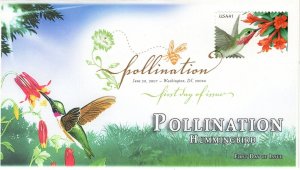 AO-4154-1, 2007, Pollination,  FDC,  Digital Color Postmark, Add-on Cachet, Wash