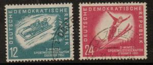 GERMANY SGE37/8 1951 WINTER OLYMPIC GAMES FINE USED