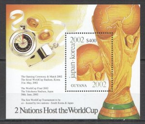 A1385 Guyana Sport Football The History Of The World Cup Japan Korea 2002 Bl Mnh