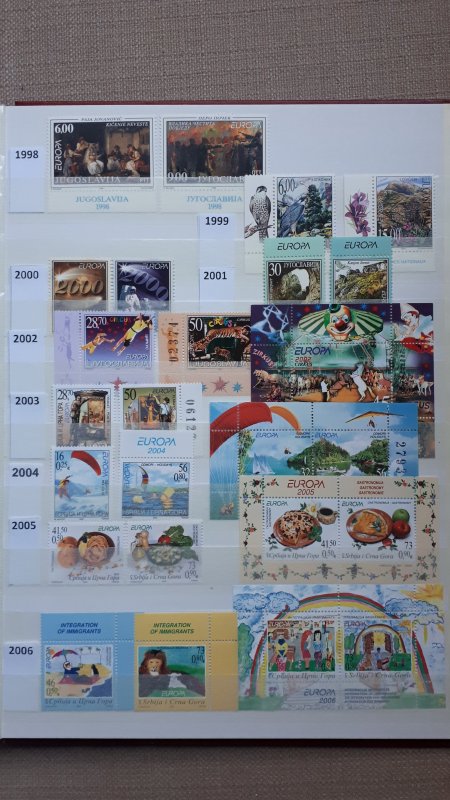 Europa CEPT - Yugoslavia 1969. - 2006. ** MNH complete collection