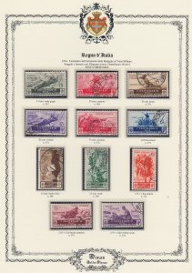 Italy Regno - Sassone n.366-376 cv 390$ used - Medaglie al Valore