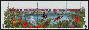 Tonga - Niuafo'ou 163 Specimen o/p MNH Birds, Flowers, Butterflies, Parrots