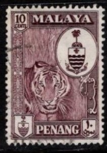 Malaya - Penang - #61 Tiger/ Crest- Used
