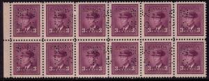 Canada # O252  Mint VF NH block  of 12 Cat $ 22.80