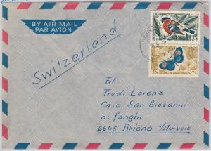 BUTTERFLIES / BIRDS - LEBANON -  POSTAL HISTORY: COVER to ITALY 1966