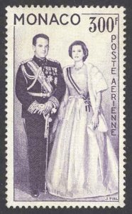 Monaco Sc# C53 MH 1959 300fr Prince Rainier & Princess Grace Air Post