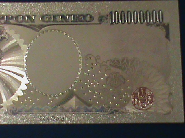 ​JAPAN-ONE MILLION YAN-24K GOLD REPLICA NOTE WITH CERITIFICATE OF AUTHENICITY