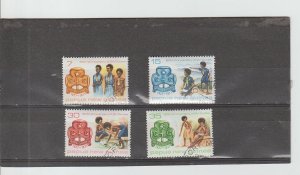 Papua New Guinea  Scott#  470-473  CTO  (1977 Girl Guides)