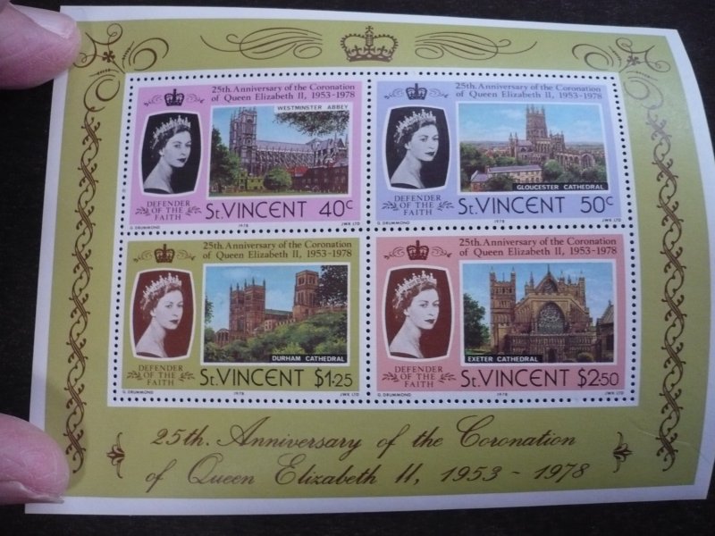 Stamps-St. Vincent -Scott#528-531a-Mint Never Hinged Set of 4+Souvenir Sheet