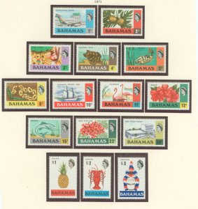 Bahamas #313-330  Single (Complete Set)