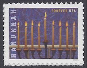 #5153 (47c Forever) Hanukkah 2016 Mint NH