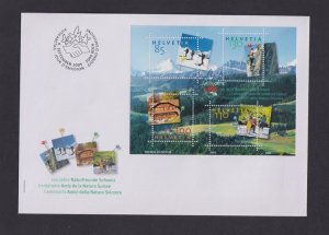 Switzerland  #1221  FDC 2005 sheet friends of nature