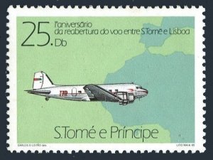 St Thomas & Prince Islands 778, MNH. Michel 955. Aircraft 1985. Douglas DC-3.