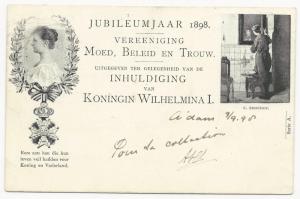 Netherlands H&G #12 Postal Stationery Jubilee Cover 1898