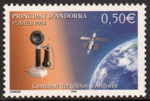 Andorra (French) #576  MNH - Telephones in Andorra (2003)