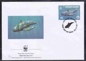 CAYMAN ISLANDS FDC WHALES AAD0541