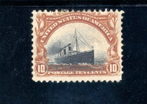 USAstamps Unused FVF US 1901 Pan-American Sinking Ship Var Scott 299 OG MLH