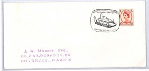 GB Wales/Lancs HOVERCRAFT FIRST FLIGHT Cover Rhyl Wallasey Coventry 1962 YW71