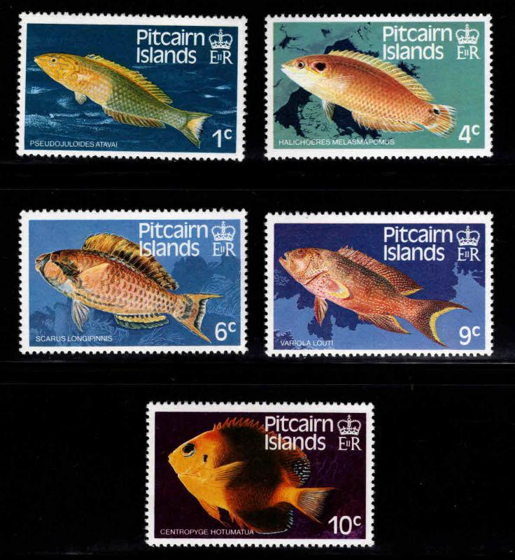 Pitcairn Islands Scott 231-235 MNH** Fish short set