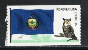 4325 * VERMONT STATE FLAG  *  U.S. Postage FOREVER Stamp MNH