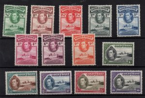 Gold Coast KGVI 1938 mint LHM set (Perf 12) SG120-132 Cat Val £350 WS36172