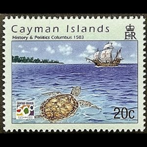 CAYMAN IS. 2003 - Scott# 887 Turtle and Ship 20c NH