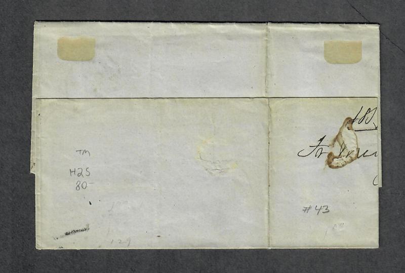 US Sc#25 NY CDS Merchants Stamp Aug 22 1857-Contents
