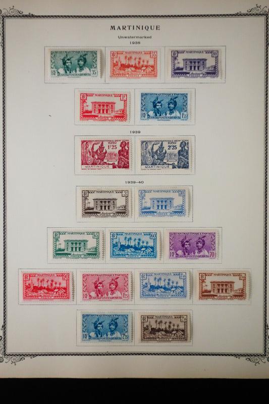 Martinique 1800's to 1940's Stamp Collection