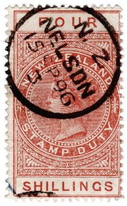 (I.B) New Zealand Revenue : Stamp Duty 4/- (1882) Nelson