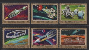 Manama MNH 291-6 Apollo 13 1970