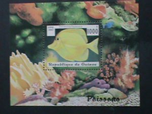 GUINEA-1997-SC# 1409-UNDER SEA WORLD-TROPICAL FISHE MNH S/S SHEET RARE-VF