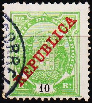 Portugal(Mozambique Co). 1911 10r S.G.148 Fine Used