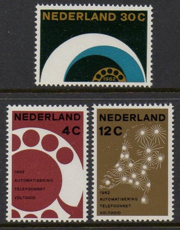 Netherlands 1962 Telephone Communications VF MNH (391-3)