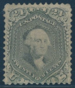 #78a 24c 1863 F-VF UNUSED WITH GUM CV $1,000 AU1048