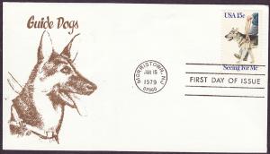 1787 Seeing Eye Dogs cacheted FDC