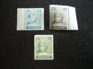 Stamps - Fiume - Scott# 27-29 - Mint Never Hinged Part Set of 3 Stamps