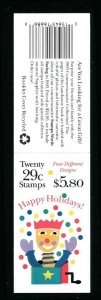 BK212 2795 - 2798 Christmas Booklet of 20 29¢ Stamps 15645166868